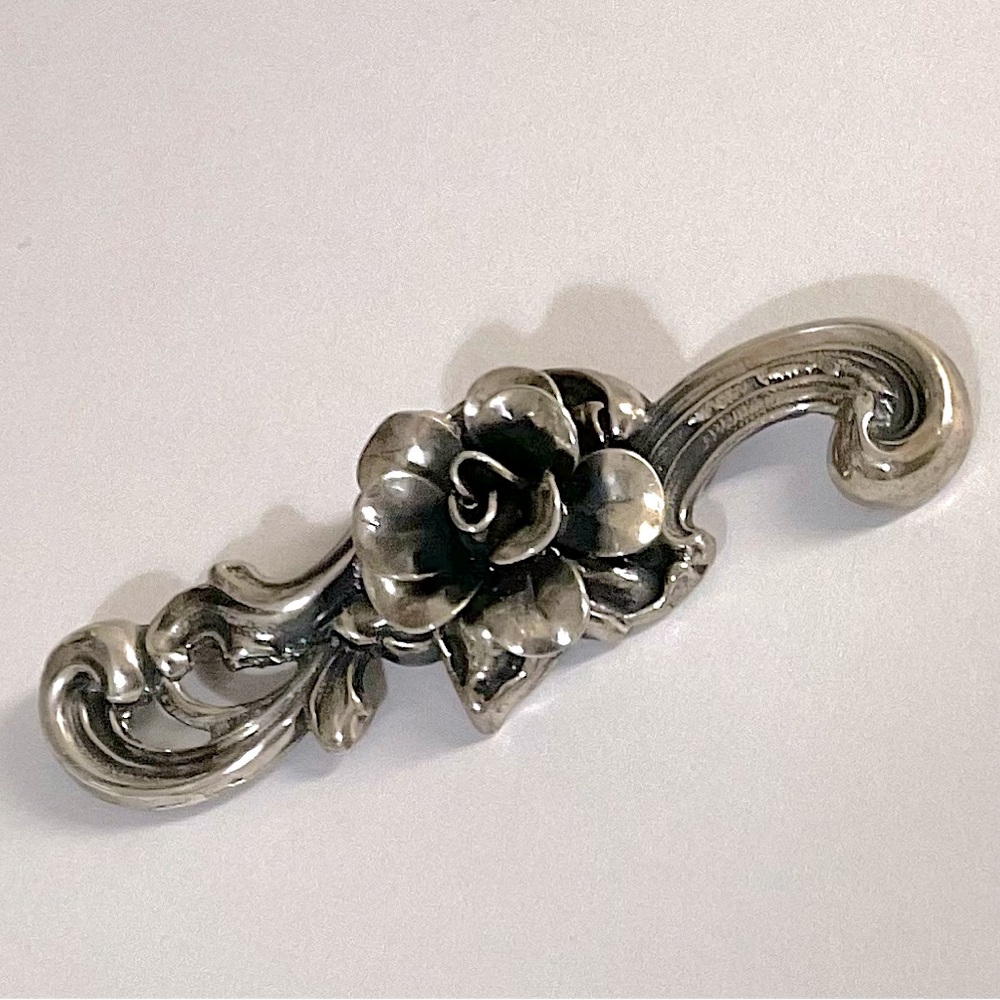 Vintage Jewelart Sterling Silver Metal Brooch